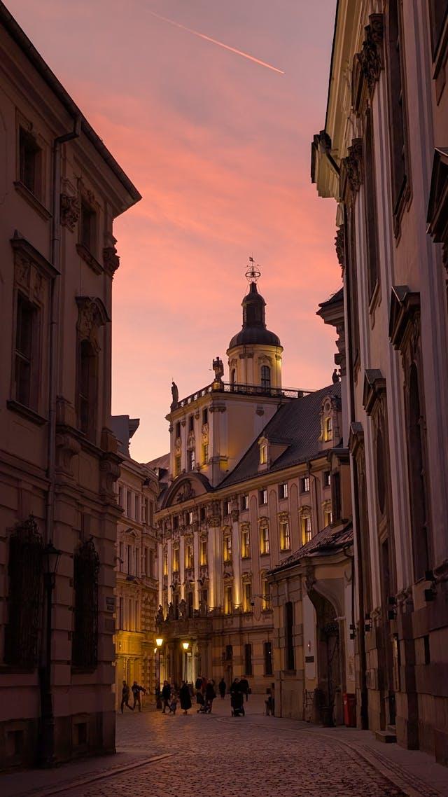 נוף של ורוצלב עם סממנים יהודיים