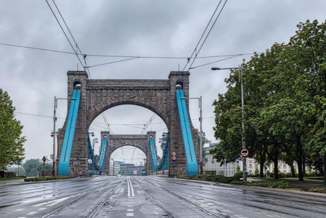 גשר מפורסם בורוצלב - Grunwald Bridge